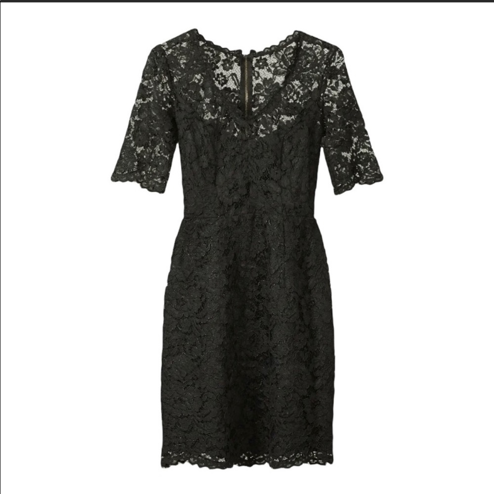 Shoshanna Black Lace Mini Dress - Picture 2 of 7